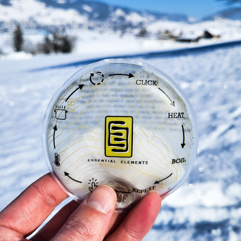 CLICK+HEAT, crystal clear, pocket warmer round, 2 pieces, Ø 10 cm, reusable