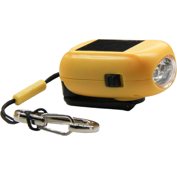 SUN+SHINE, Farbe: solar power, Mini Taschenlampe Recycelt inkl. Karabiner 