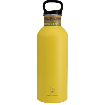 DRINK+REFILL, 1000 ml, solar power, einwandige Edelstahltrinkflasche, 18/10 Inox, Standard Verschluss