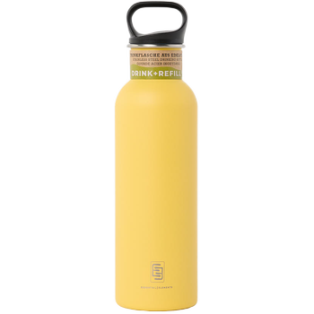 DRINK+REFILL, 750 ml, solar power, gourde simple paroi en acier inoxydable 18/10, bouchon standard
