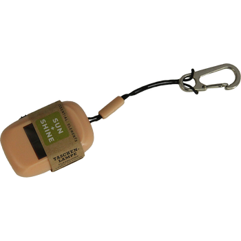 SUN+SHINE, peach fuzz, Mini Taschenlampe Recycelt inkl. Karabiner