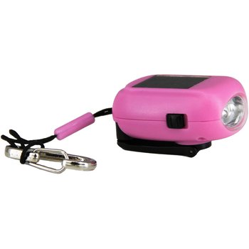 EE SUN+SHINE, flamingo pink, Mini Taschenlampe Recycelt inkl. Karabiner 