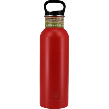 DRINK+REFILL, 750 ml, bloody hell, gourde simple paroi en acier inoxydable 18/10, bouchon standard