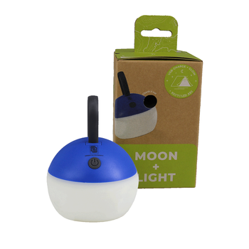 MOON+LIGHT, sky blue, lampe USB recyclée avec l'effet 