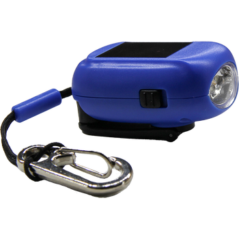 SUN+SHINE, sky blue, Mini Taschenlampe Recycelt inkl. Karabiner 