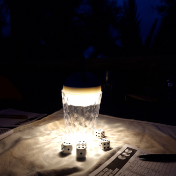 MOON+LIGHT, sky blue, lampe USB recyclée avec l'effet 