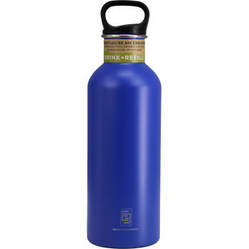 EE DRINK+REFILL, 1000 ml, sky blue, einwandige Edelstahltrinkflasche, 18/10 Inox, Standard Verschluss 