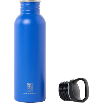 DRINK+REFILL, 750 ml, sky blue, einwandige Edelstahltrinkflasche, 18/10 Inox, Standard Verschluss