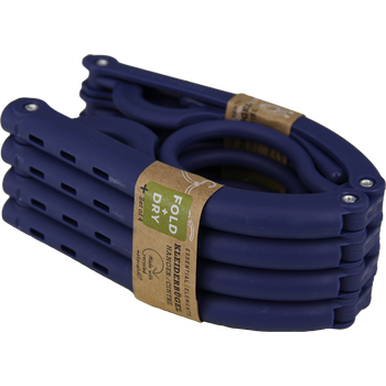 FOLD+DRY, future dusk, cintre pliable 100% PP recyclé, Set à 4