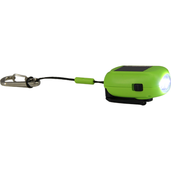 SUN+SHINE, grass green, recycled Mini Flashlight with clip