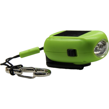 SUN+SHINE, grass green, Mini Taschenlampe Recycelt inkl. Karabiner 