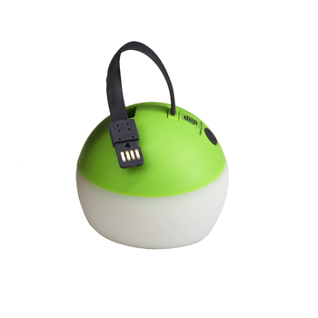 MOON+LIGHT, grass green, recycelte USB-Laterne, Gloweffekt