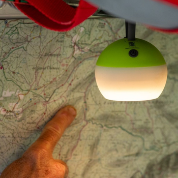 MOON+LIGHT, grass green, recycelte USB-Laterne, Gloweffekt