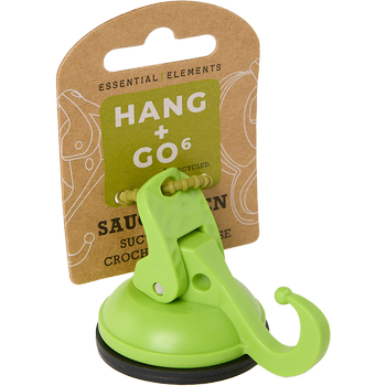 HANG+GO6, grass green, Saughaken Ø48 mm Gummi, bis zu 6 KG Tragkraft, aus recyceltem ABS