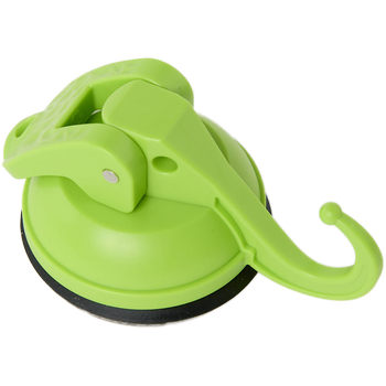 HANG+GO8, grass green, Saughaken mit Ø58 mm Gummi, bis zu 8 KG Tragkraft, aus recyceltem ABS