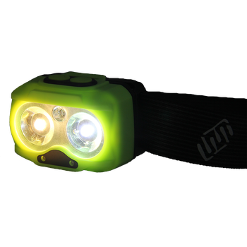 EE HEAD+BEAM400, grass green, 400 Lumen, Hybridstirnlampe mit Box 