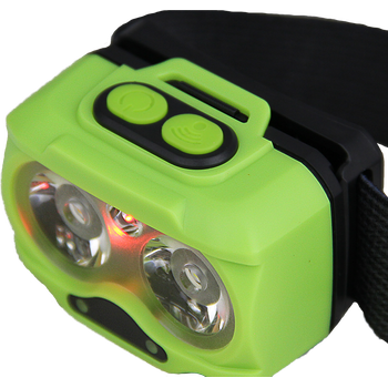 EE HEAD+BEAM400, grass green, 400 Lumen, Hybridstirnlampe mit Box