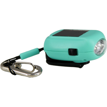 SUN+SHINE, caribbean green, Mini Taschenlampe Recycelt inkl. Karabiner 