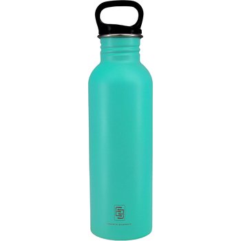 EE DRINK+REFILL, 1000 ml, caribbean green, einwandige Edelstahltrinkflasche, 18/10 Inox, Standard Verschluss 