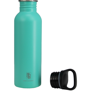 DRINK+REFILL, 750 ml, caribbean green, gourde simple paroi en acier inoxydable 18/10, bouchon standard