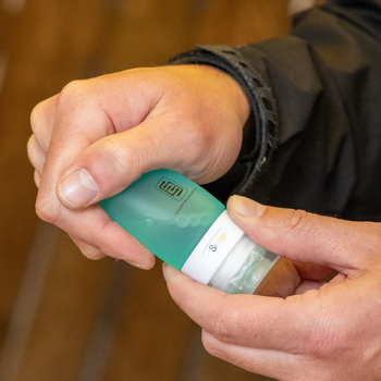 SQUEEZE+GO37, caribbean green, Silikon Flasche 37 ml