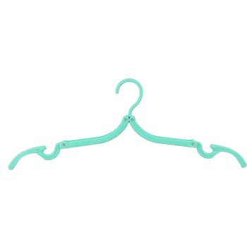FOLD+DRY, caribbean green, faltbarer Kleiderbügel, Recycled 100 % PP im 4er Set 