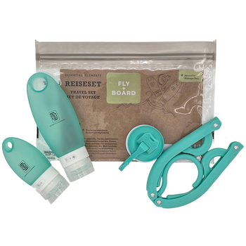 FLY+BOARD, caribbean green, Reiseset: aLOKSAK 9x6, SQUEEZE+GO37, SQUEEZE+GO98, HANG+GO6, FOLD+DRY