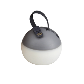MOON+LIGHT, stone grey, recycelte USB-Laterne, Gloweffekt