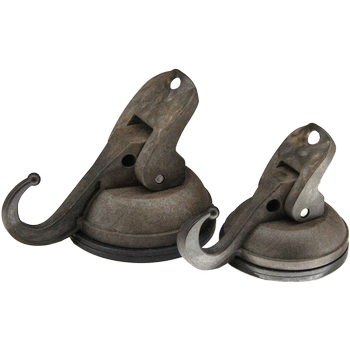 HANG+GO6, chestnut brown, crochet à ventouse recyclé Ø48 mm caoutchouc à 2 composants, supporte jusquʼà 6 kg, 30% fibres de canne à sucre, 70% ABS recyclé