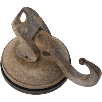 HANG+GO6, chestnut brown, Saughaken Ø48 mm Gummi, bis zu 6 KG Tragkraft, 30% Zuckerrohrfasern und 70% recyceltem ABS 