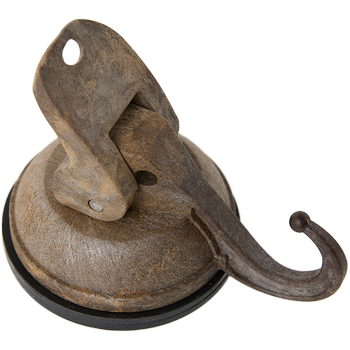 HANG+GO8, chestnut brown, Saughaken Ø58 mm Gummi, bis zu 8 KG Tragkraft, 30% Zuckerrohrfasern und 70% recyceltem ABS 