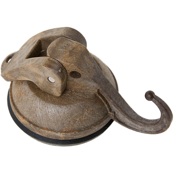 HANG+GO8, chestnut brown, crochet à ventouse recyclé Ø58 mm caoutchouc à 2 composants, supporte jusquʼà 8 kg, 30% fibres de canne à sucre, 70% ABS recyclé