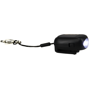 SUN+SHINE, black as night, Mini Taschenlampe Recycelt inkl. Karabiner
