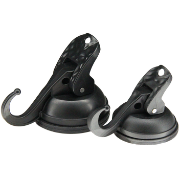 Einfach anhänglich
Schluss mit der Frage, wohin das Handtuch, den Waschbeutel oder die Wechselklamotten, wenn man im Duschraum steht. Der mobile HANG+GO Saughaken einfach an die Wand, Kacheln oder irgendeine glatte Fläche anklicken und schon hat man eine saubere Lösung. Zusätzliche Löcher bieten dazu clevere Möglichkeiten für die Befestigung von Schnüren und Mini-Karabinern. Die Haltekraft ist so gut, dass man sogar die gusseiserne Pfanne im Caravan aufhängen kann. Die kleinen Helfer sind vielseitig und ein Muss auf jeder Tour, Reise oder Expedition.
Gewicht / Grösse: 27 g / 48×33 mm