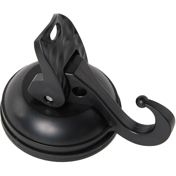 HANG+GO6, black as night, Saughaken mit Ø48 mm Gummi, bis zu 6 KG Tragkraft, aus recyceltem ABS 