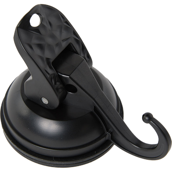 HANG+GO8, black as night, Saughaken mit Ø58 mm Gummi, bis zu 8 KG Tragkraft, aus recyceltem ABS 