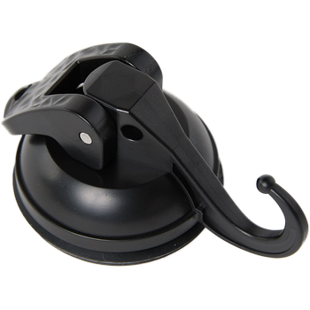 HANG+GO8, black as night, Saughaken mit Ø58 mm Gummi, bis zu 8 KG Tragkraft, aus recyceltem ABS