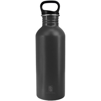 EE DRINK+REFILL, 1000 ml, black as night, einwandige Edelstahltrinkflasche, 18/10 Inox, Standard Verschluss