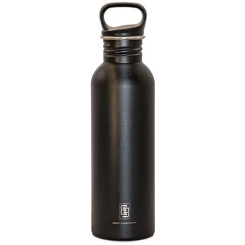 EE DRINK+REFILL, 750 ml, black as night, einwandige Edelstahltrinkflasche, 18/10 Inox, Standard Verschluss