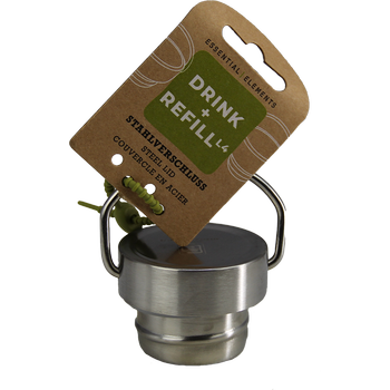 DRINK+REFILL, Stahlverschluss, für einwandige Edelstahltrinkflaschen