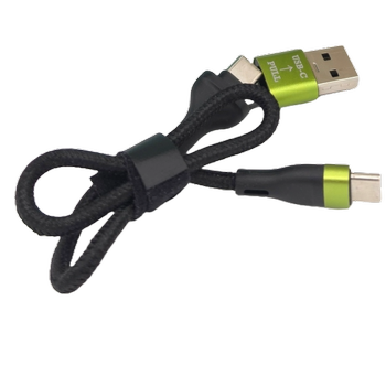 Ladekabel, essential green, 30 cm, USB-A/C-C