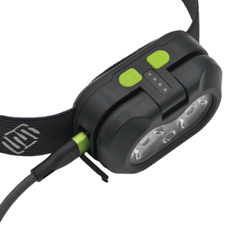 EE HEAD+BEAM450, black as night, 450 Lumen, Stirnlampe / Leselicht mit Box und Ladekabel USB-C
