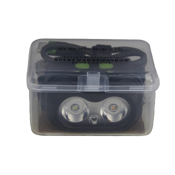 EE HEAD+BEAM450, black as night, 450 Lumen, Stirnlampe / Leselicht mit Box und Ladekabel USB-C