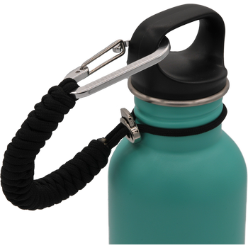 LEASH+LOCK, black as night, Paracord Schlaufe mit Karabiner