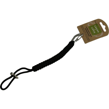 LEASH+LOCK, black as night, Paracord Schlaufe mit Karabiner