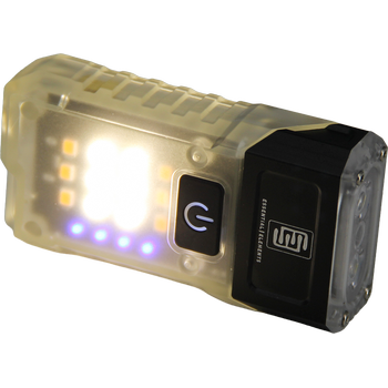 TWIST+SHINE450H, EDC Clip Lampe mit Stirnband, black as night+glowy, 450 Lumen, inkl. Ladekabel USB A/C-C