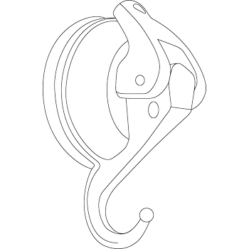 HANG+GO6, future dusk, Saughaken Ø48 mm Gummi weiss, bis zu 6 KG Tragkraft, aus 100 % recyceltem ABS