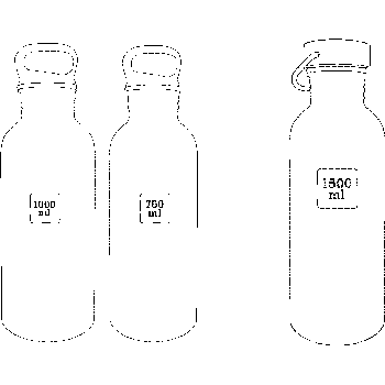 DRINK+REFILL, 750 ml, solar power, gourde simple paroi en acier inoxydable 18/10, bouchon standard