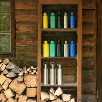 DRINK+REFILL, 750 ml, solar power, gourde simple paroi en acier inoxydable 18/10, bouchon standard