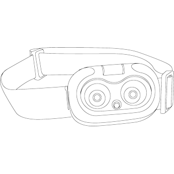 HEAD+BEAM450 V2.0, black as night, 450 Lumen, Stirnlampe / Leselicht mit Box und Ladekabel USB-C